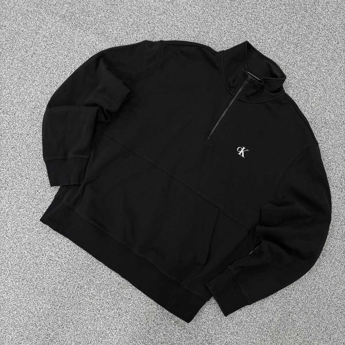 L 캘빈클라인 진스 반집업 긴팔티 0407J 상품이미지1