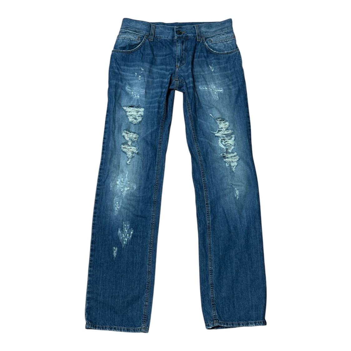 돌체앤가바나 빈티지 디스트로이드 데님 팬츠 상품이미지1
