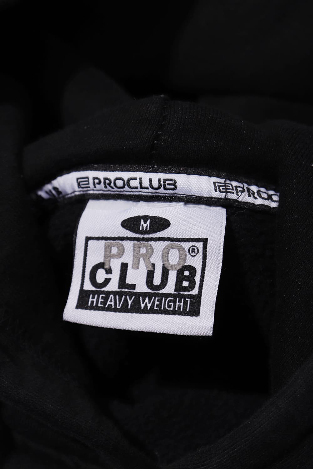 PRO CLUB 헤비 블랙 후드 티셔츠 size M 상품이미지4
