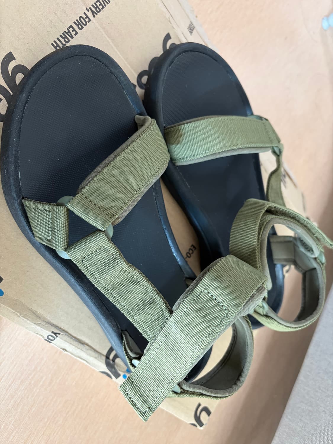 무인 양품 테이프 벨트 샌들 L(260)사이즈 판매합니다 상품이미지2