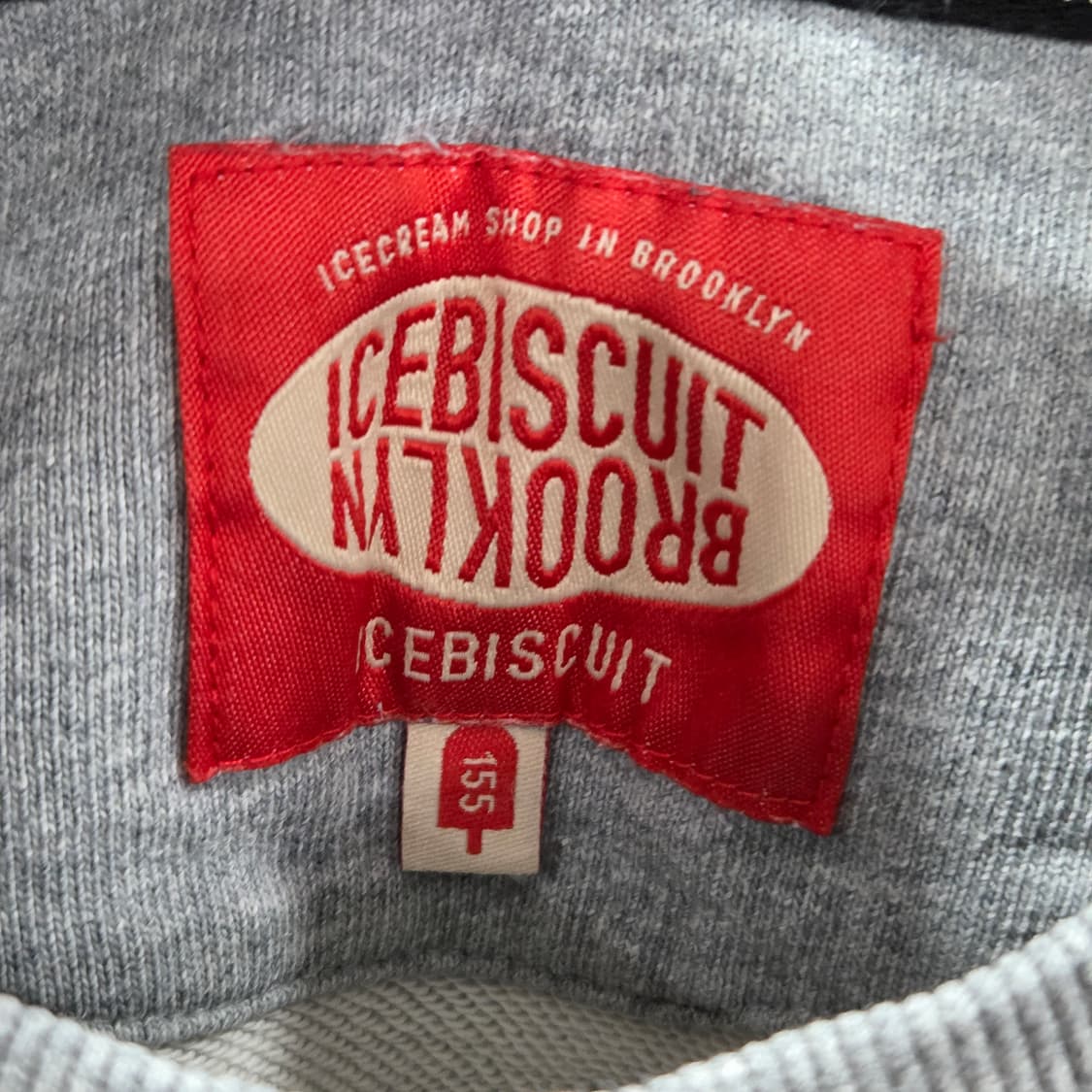 아이스비스킷 키즈 스펠로고 프린팅 맨투맨 155 상품이미지3