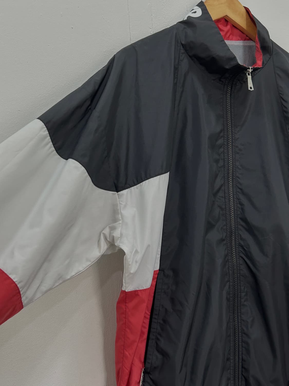 아식스타이거 올드스쿨 Y2K 바람막이 집업 점퍼 오버핏 M 상품이미지6