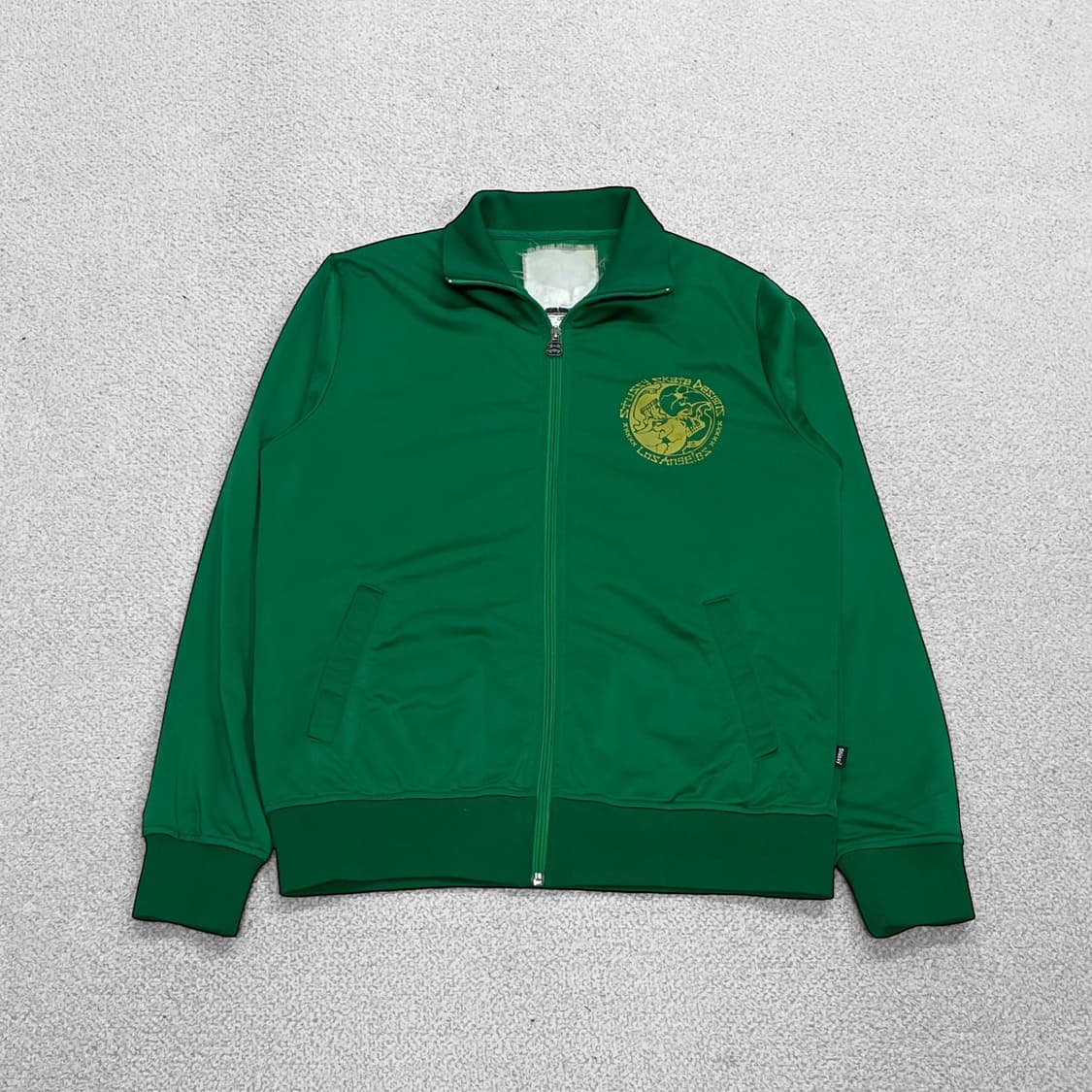 스투시 Stussy 00s 아카이브 로스엔젤레스 트랙탑 져지 그린 상품이미지2