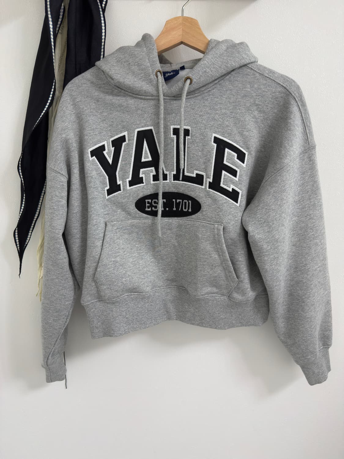 예일 커스텀 크롭 후드 상품이미지1