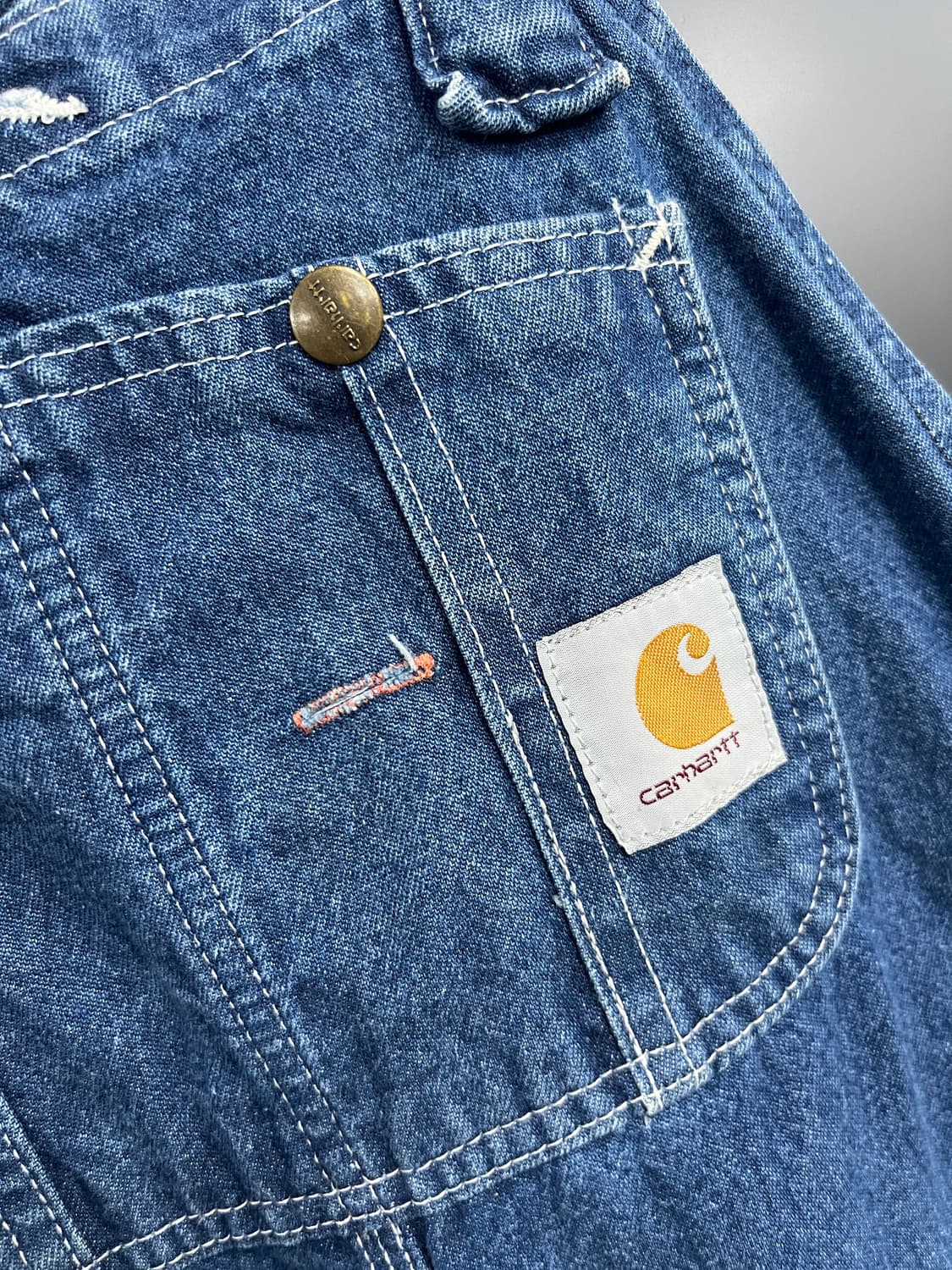 Carhartt 칼하트 카펜터 오버롤 데님 멜빵 상품이미지3
