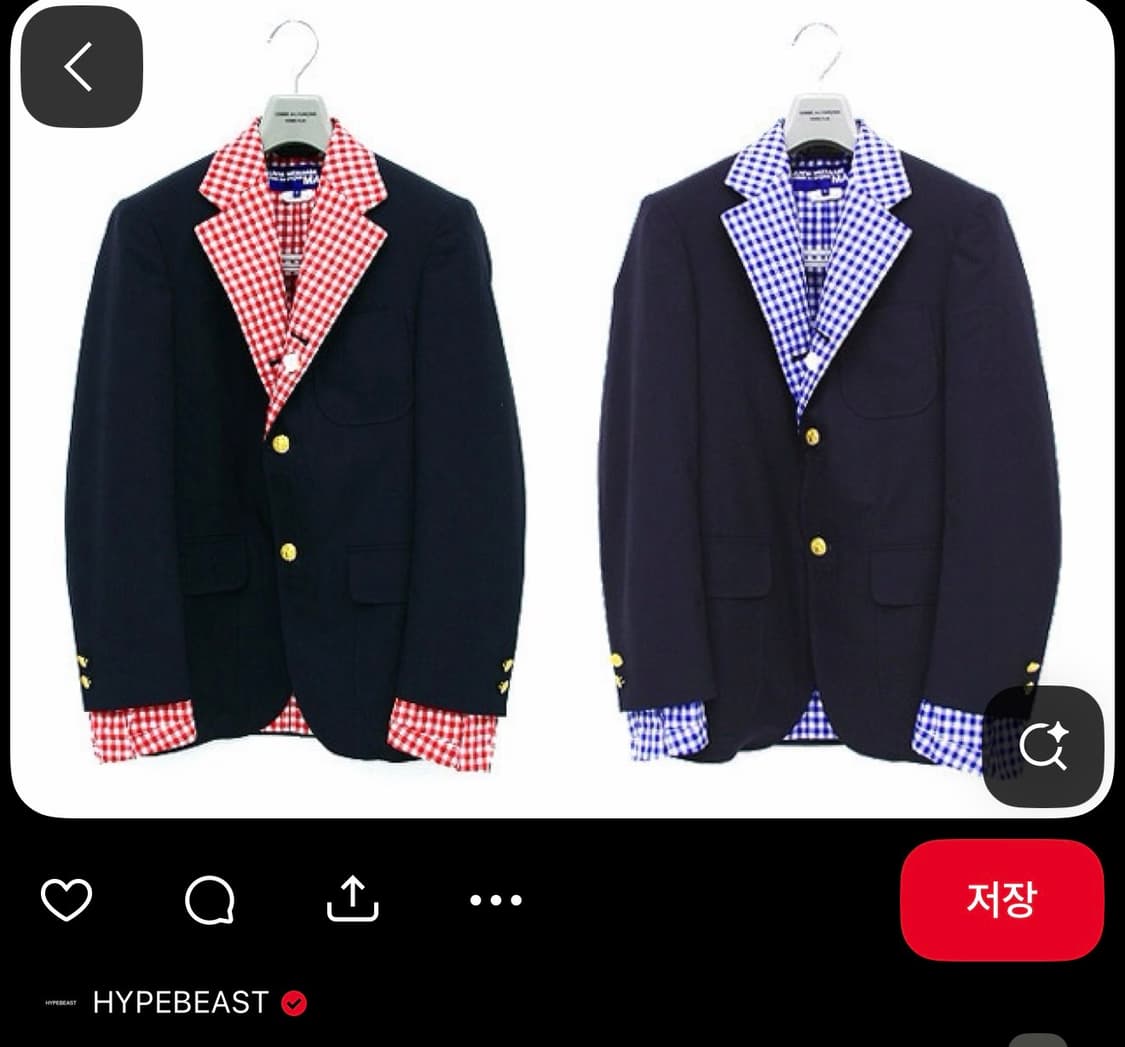 L/ 준야 와타나베 x 브룩스 브라더스 리버시블 블레이저 상품이미지2