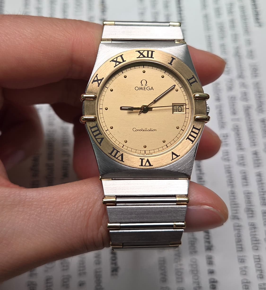 빈티지 오메가 컨스틸레이션 샴골판 골드콤비 하프바 쿼츠 브레이슬릿 ver 상품이미지2