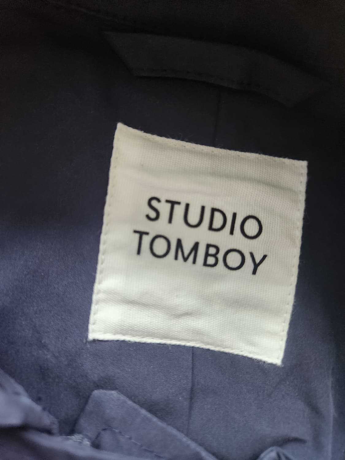 스튜디오톰보이 네이비 얇은 야상 F 상품이미지2