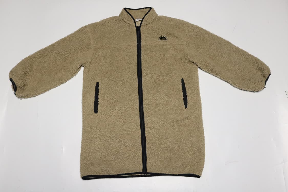 퍼스트다운 베이지 보아 플리스 집업 자켓 상품이미지2