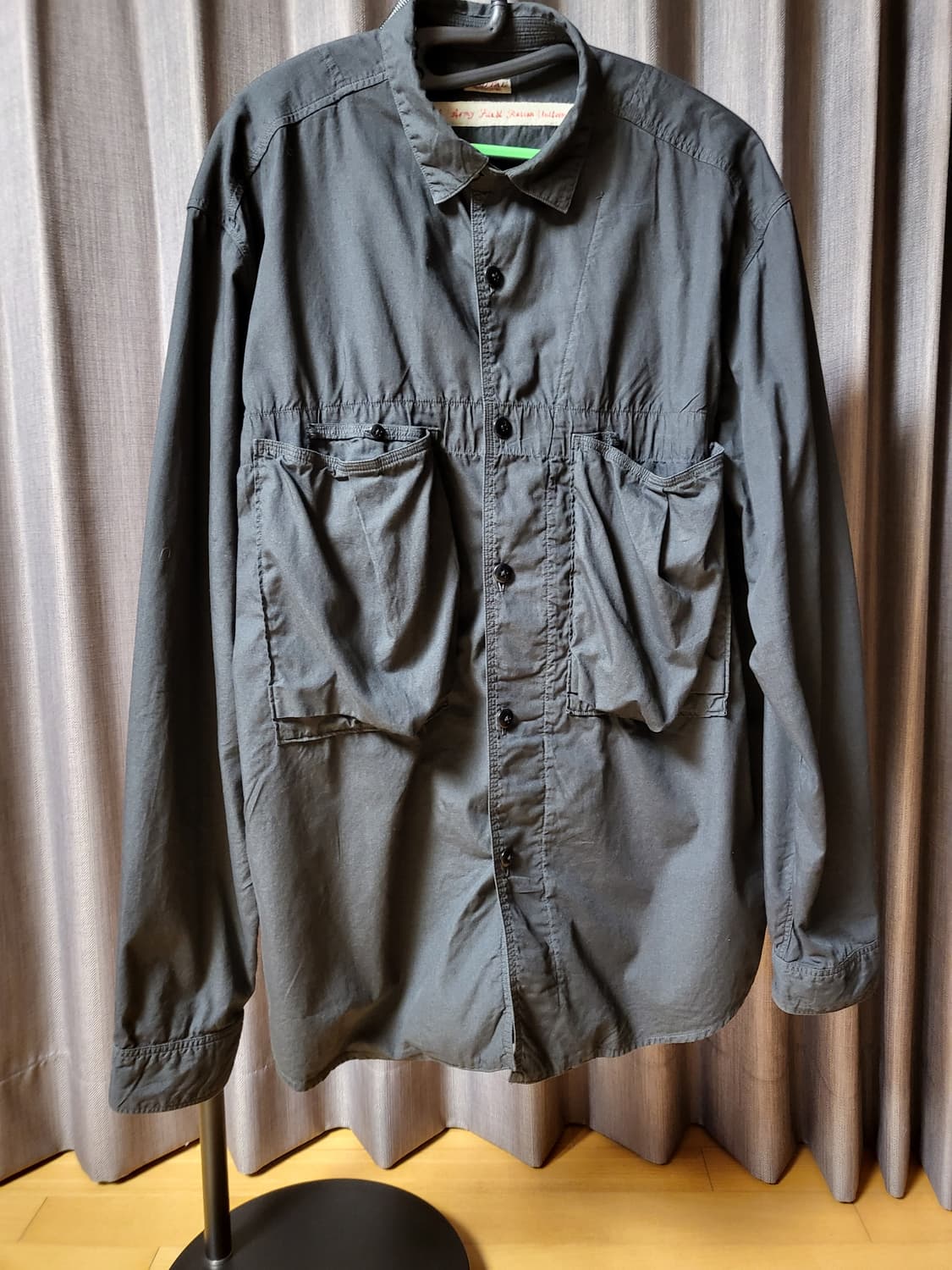 [4] 캐피탈 브로드 아노락 셔츠 블랙 상품이미지1