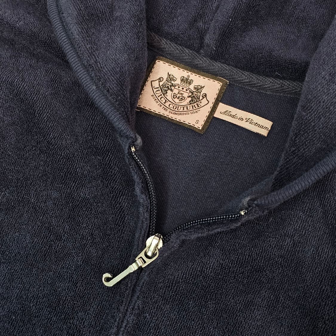S JUICY COUTURE 네이비 테리 후드집업 상품이미지4