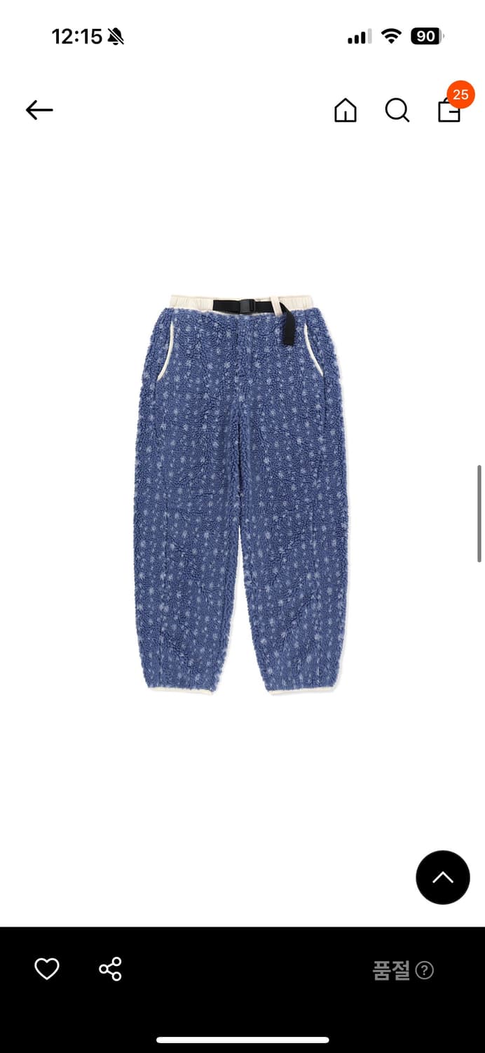 [삽니다] Kumo Sherpa Fleece Pants Blue 상품이미지1
