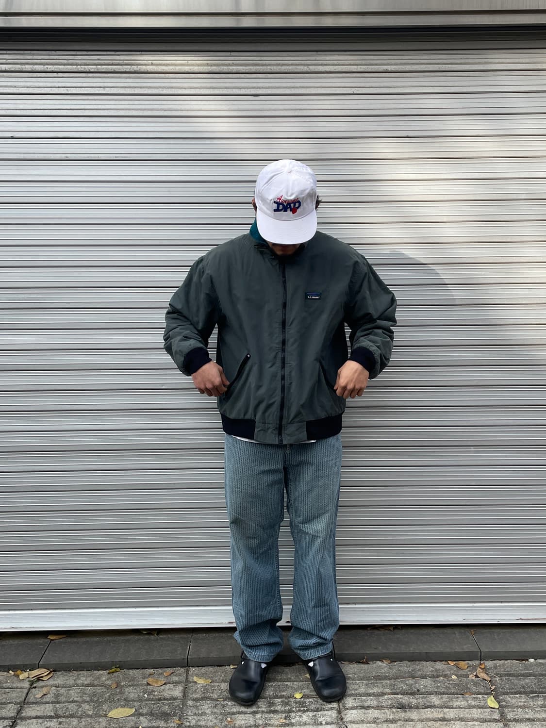 80-90s L.L. bean Warm-up Jacket charcoal 상품이미지1