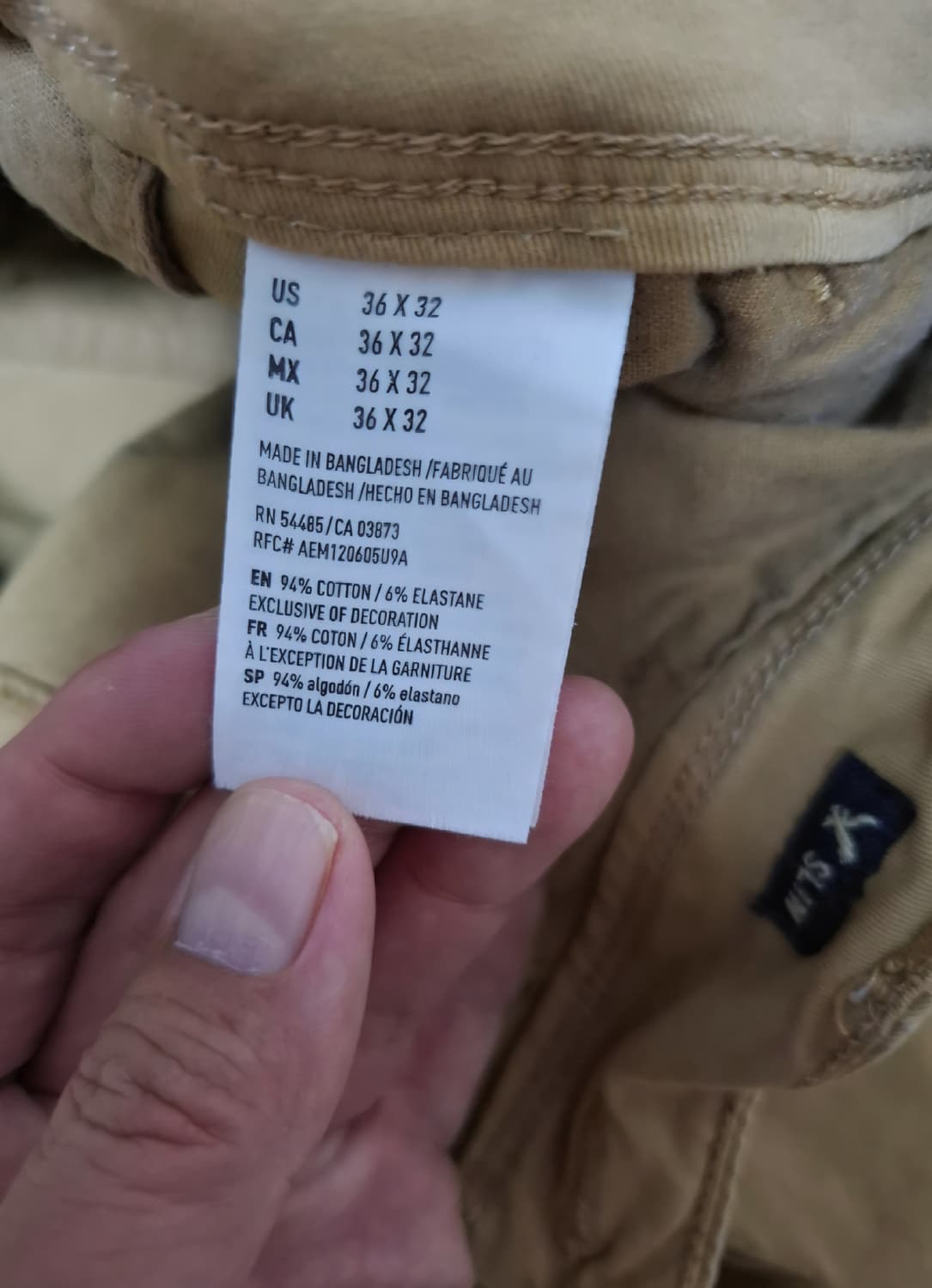 아메리칸이글 면바지 Beige 34인치 (36x32)
 상품이미지4