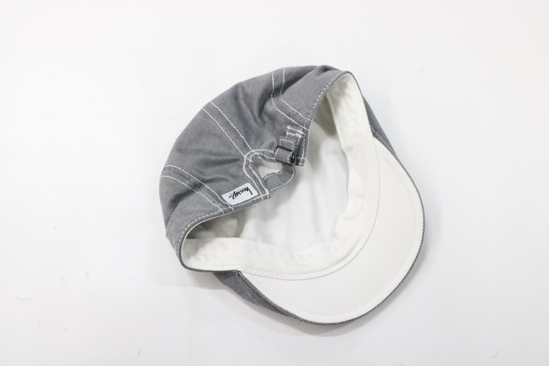 올드 스투시 샴브레이 헌팅캡 상품이미지2