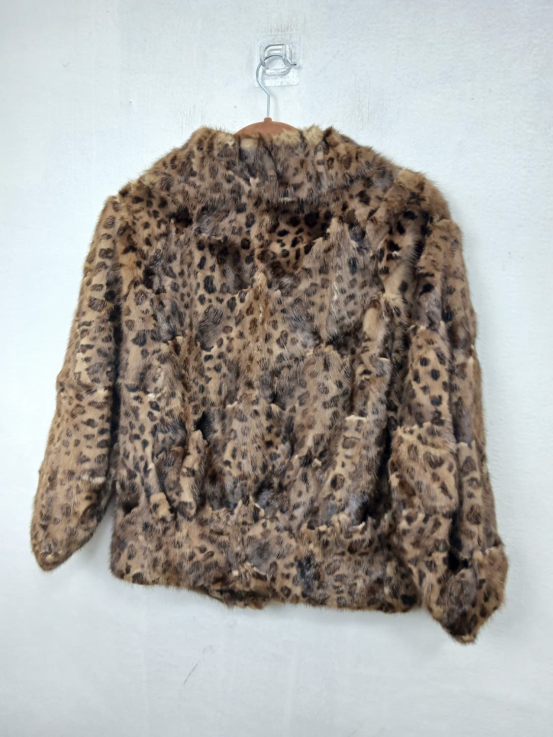 DECO 레오파드 천연밍크 숏코트 자켓 85-90 S 상품이미지7