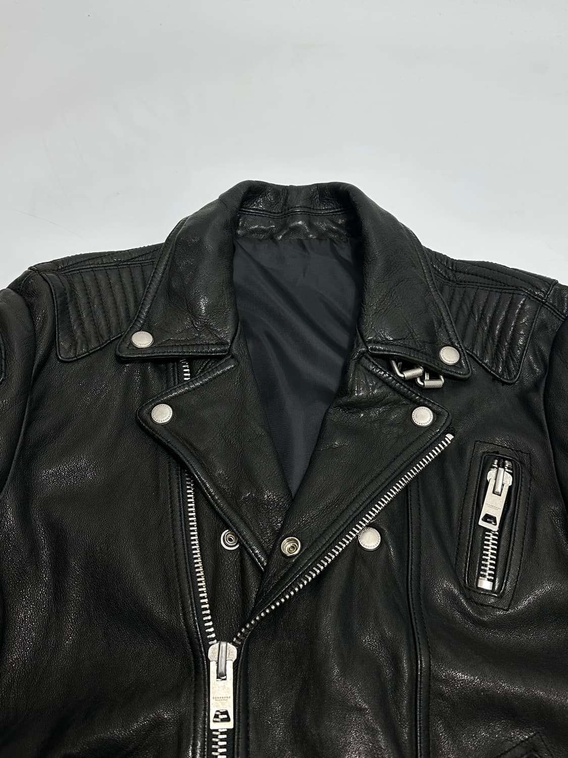 빈티지 가죽 바이크 라이더자켓 made in italy 상품이미지3