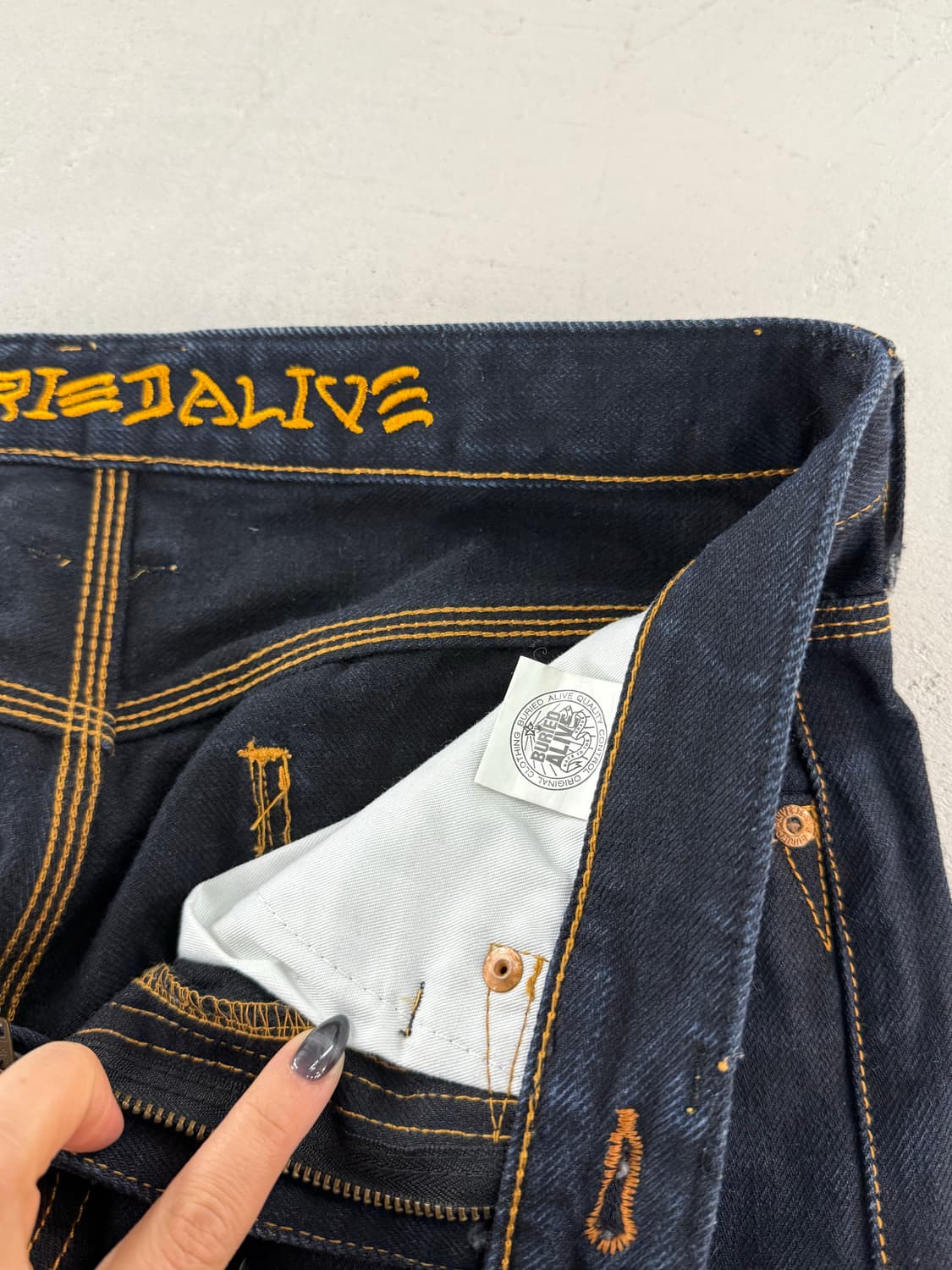 BURIED ALIVE 베리드 얼라이브 데님 팬츠 S 상품이미지5