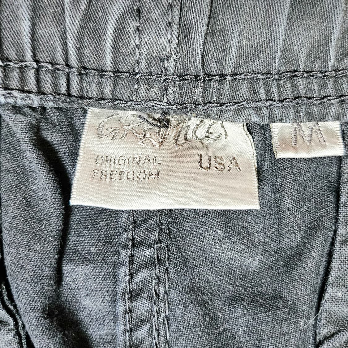 [M/30-32][그라미치]90's USA 가먼트다이 G치노 하프팬츠 블 상품이미지6