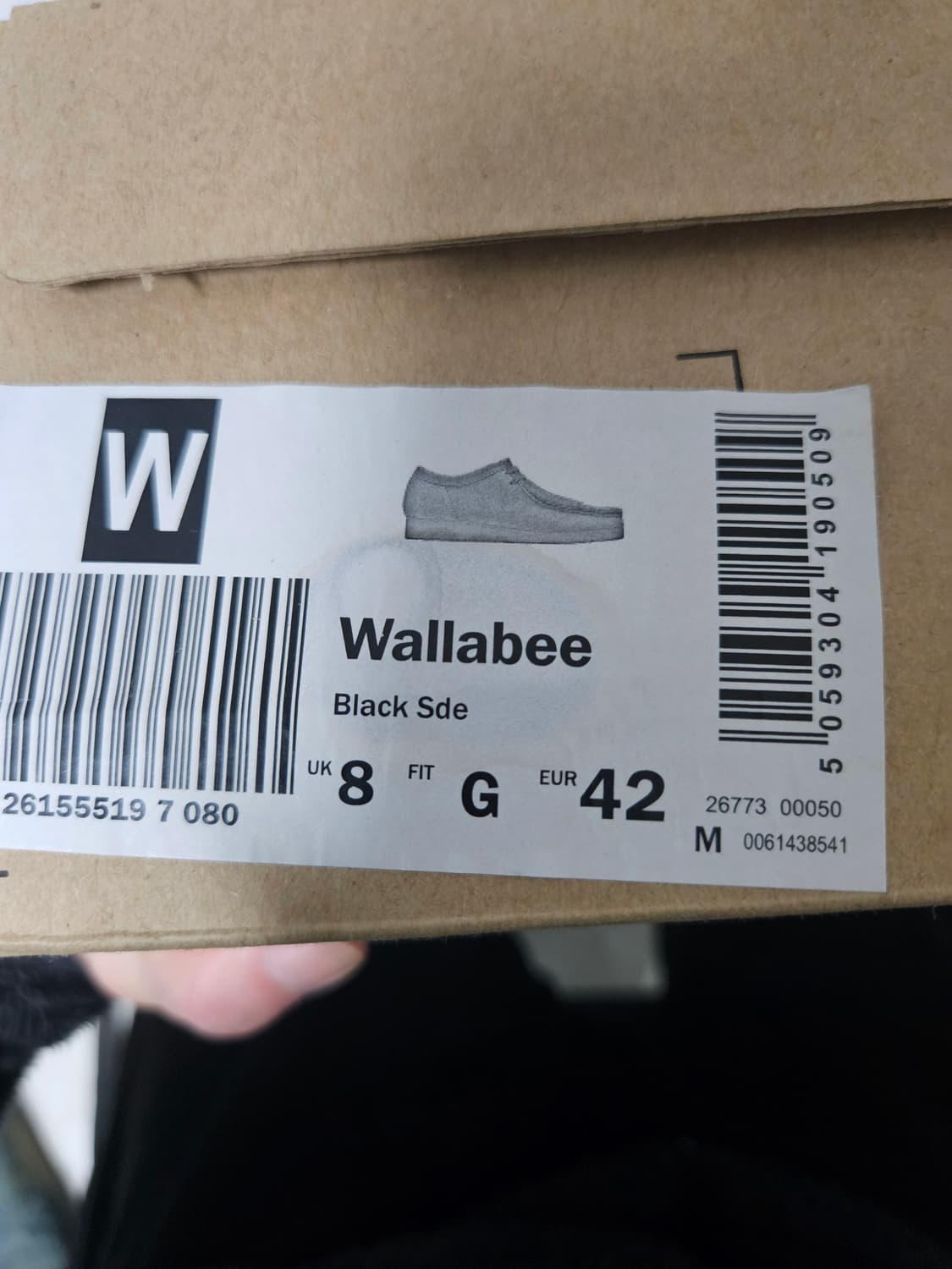 클락스 왈라비 블랙 스웨이드 UK8 (265mm) 상품이미지5