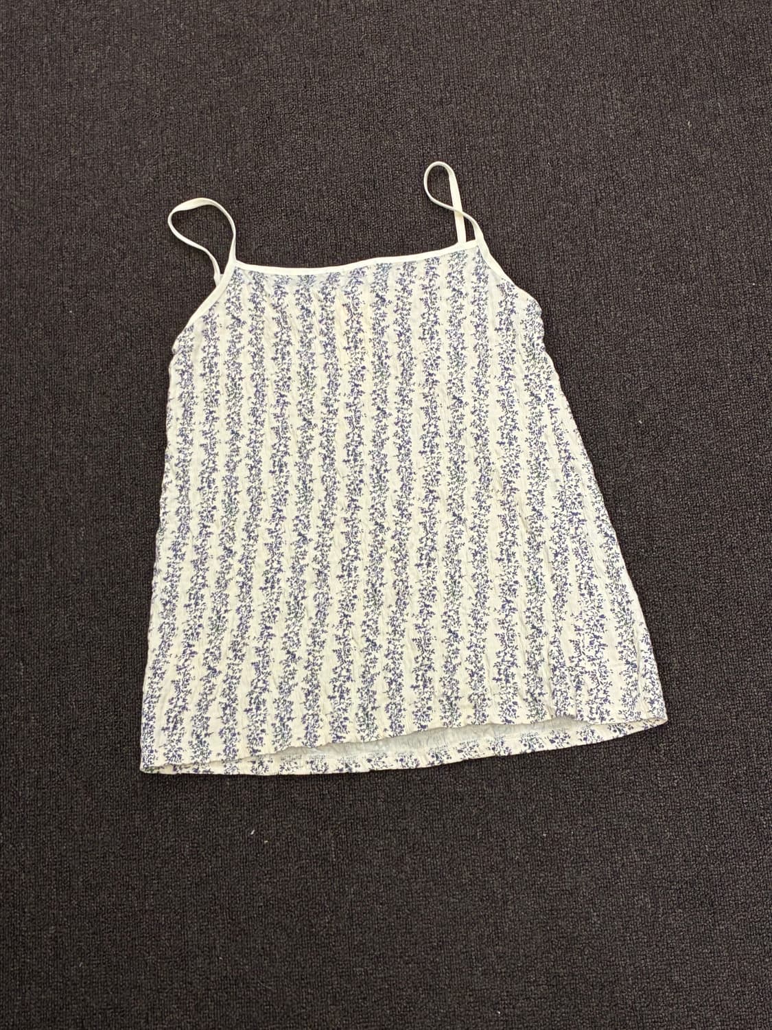 2)Japanese vintage 여성 꽃무늬 프릴 포인트 슬리브리스 상품이미지6