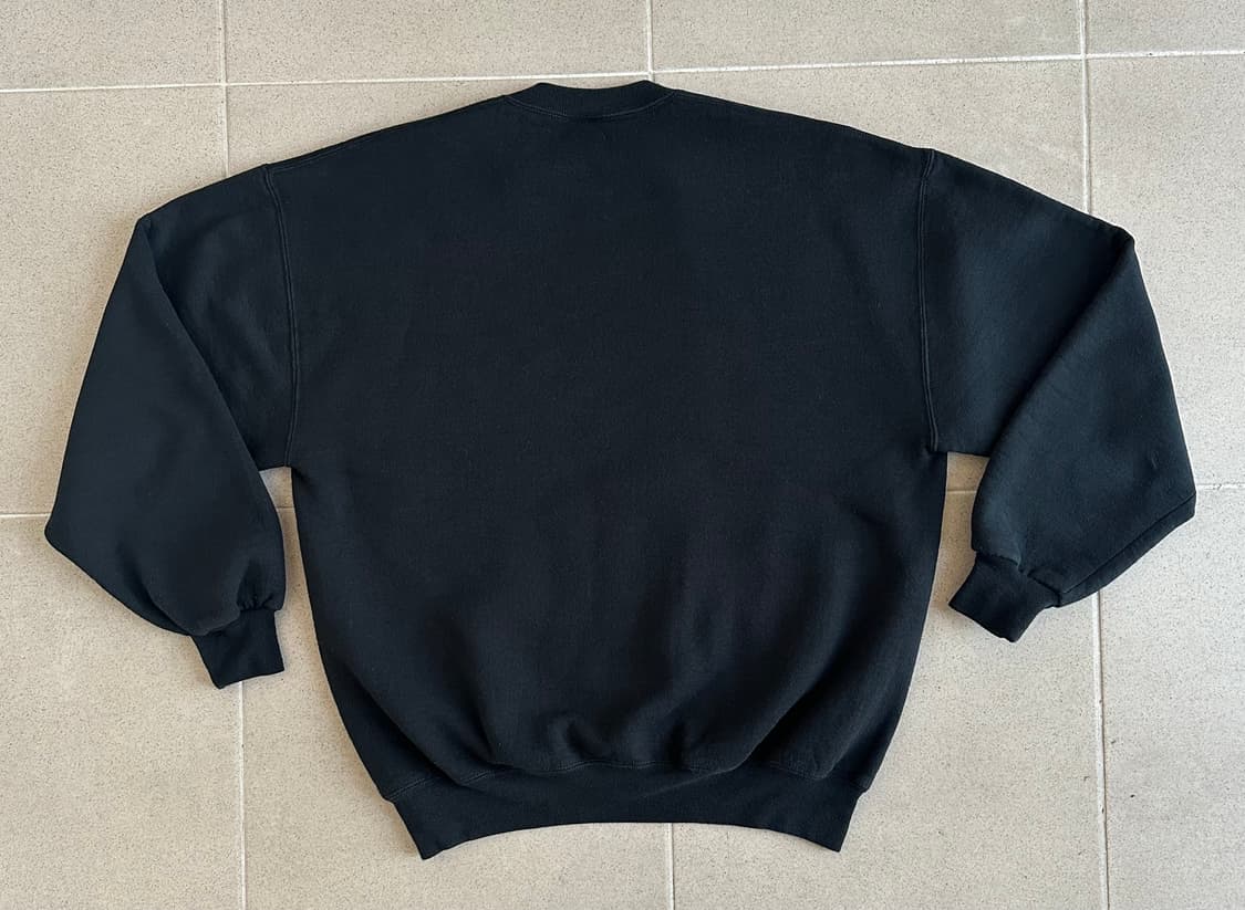 90s 빈티지 러셀 스웻셔츠 블랙 XL USA 상품이미지2