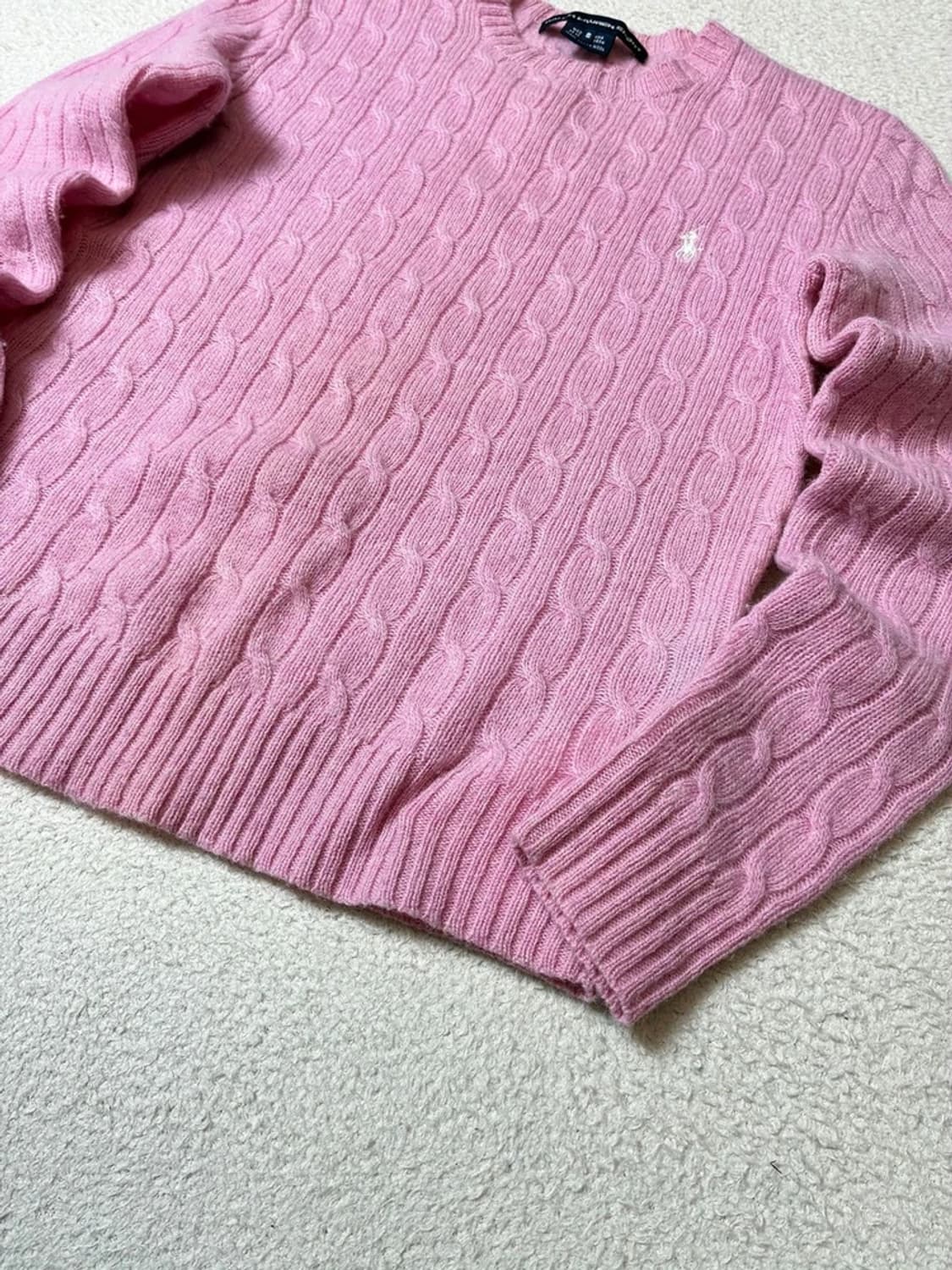 폴로 랄프로렌 00's 케이블 화이트 포니 니트 PN7613 상품이미지3