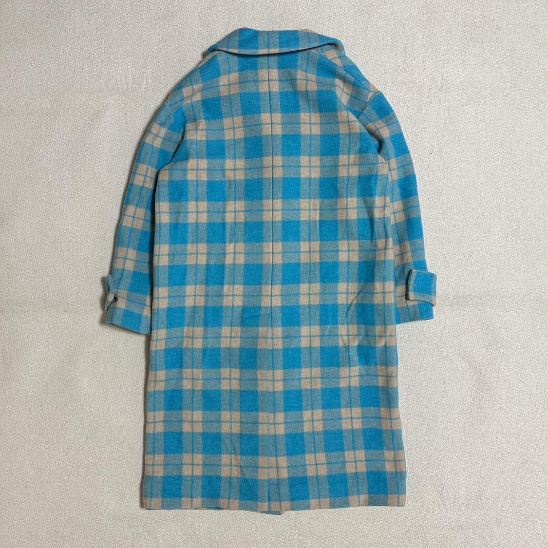 MSGM 체크 울 코트 상품이미지3