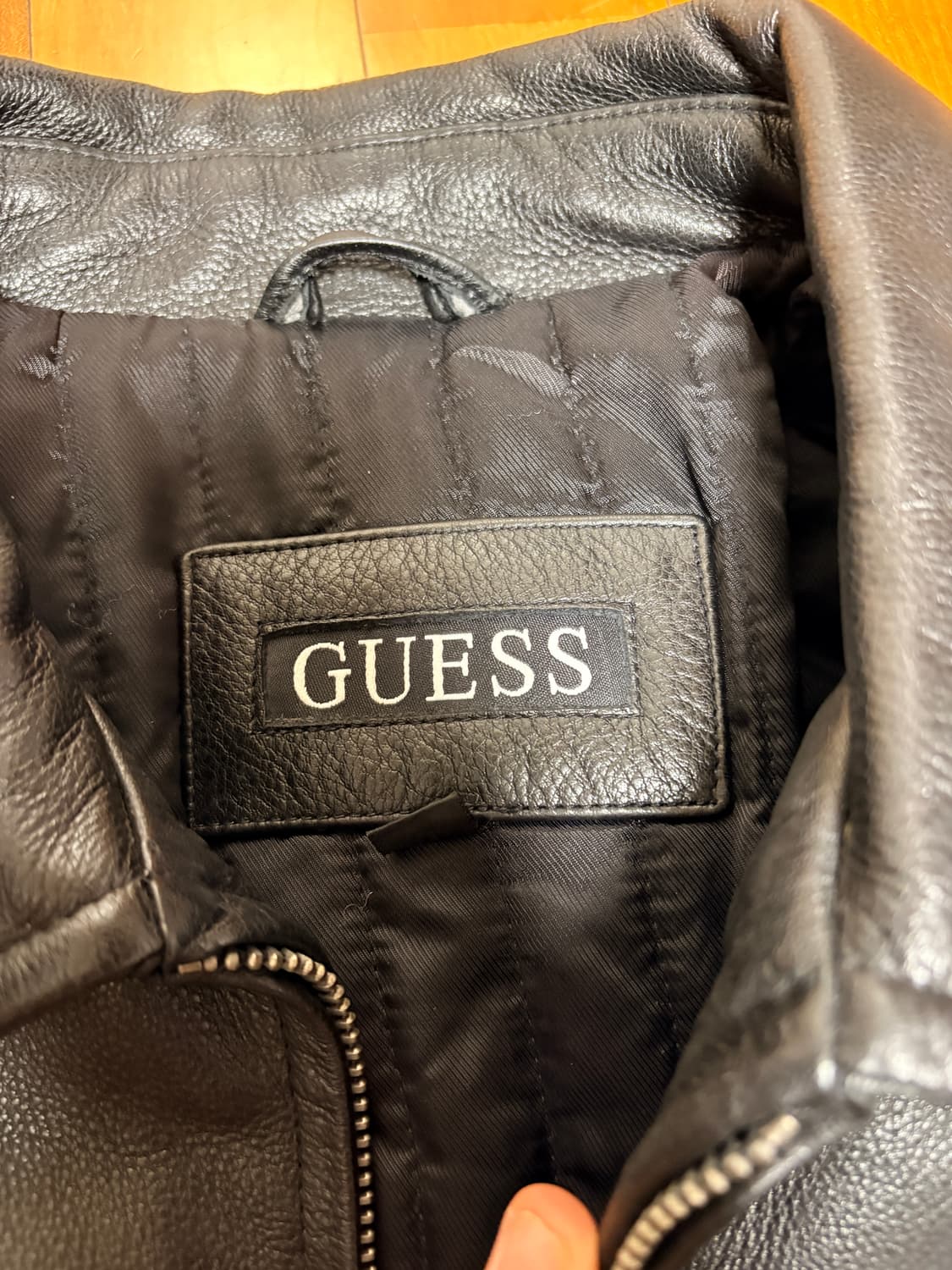 게스 빈티지 소가죽 레더자켓 M 100-105 상품이미지3