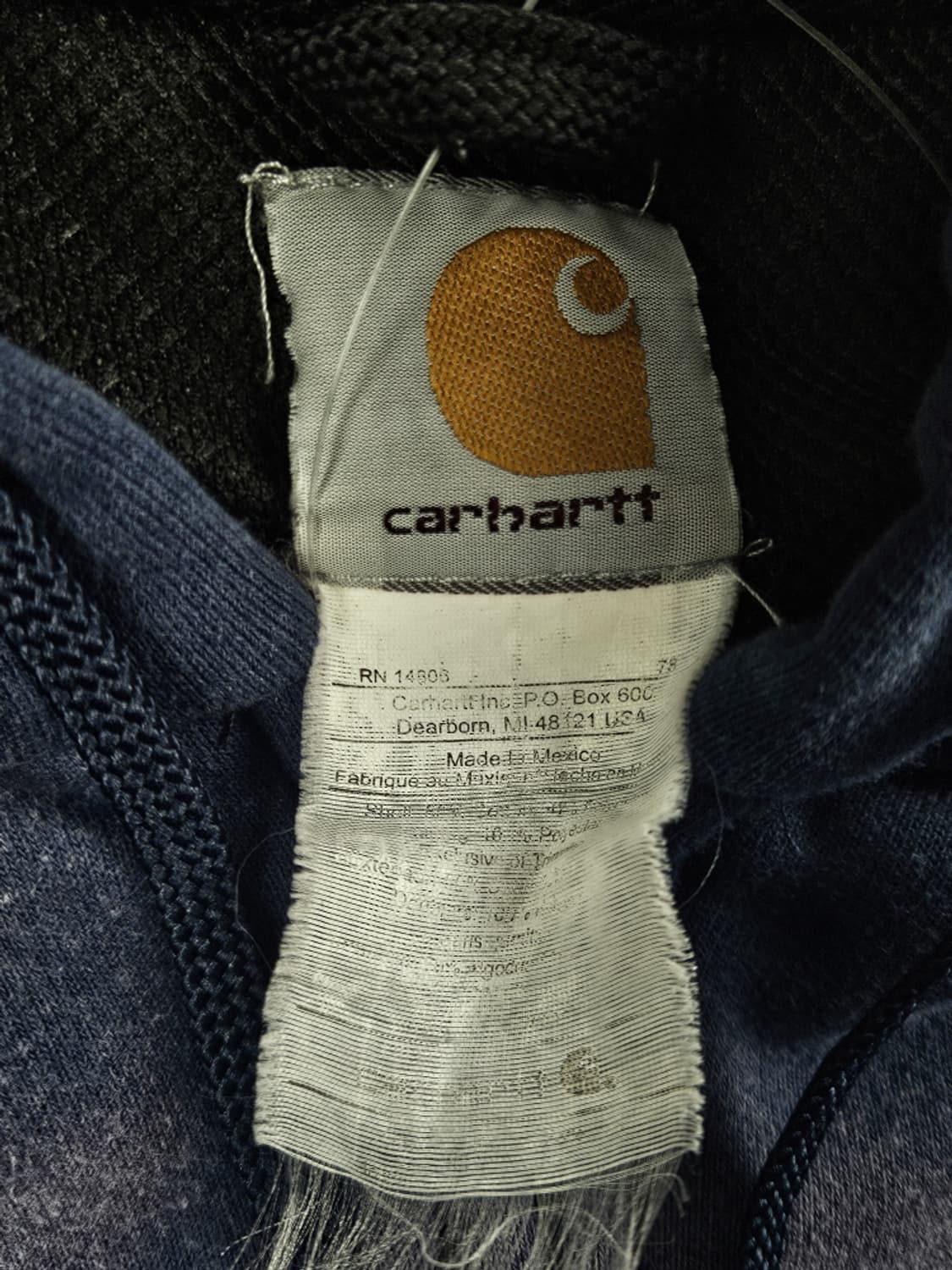 칼하트 다잉 워시드 커스텀 써멀 후드집업 ( 상세설명참조 ) / 9936 상품이미지8