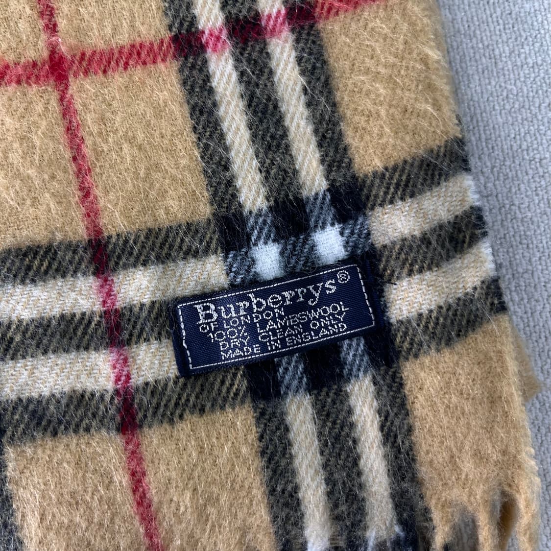 버버리 노바체크 램스울 베이지 머플러  상품이미지3