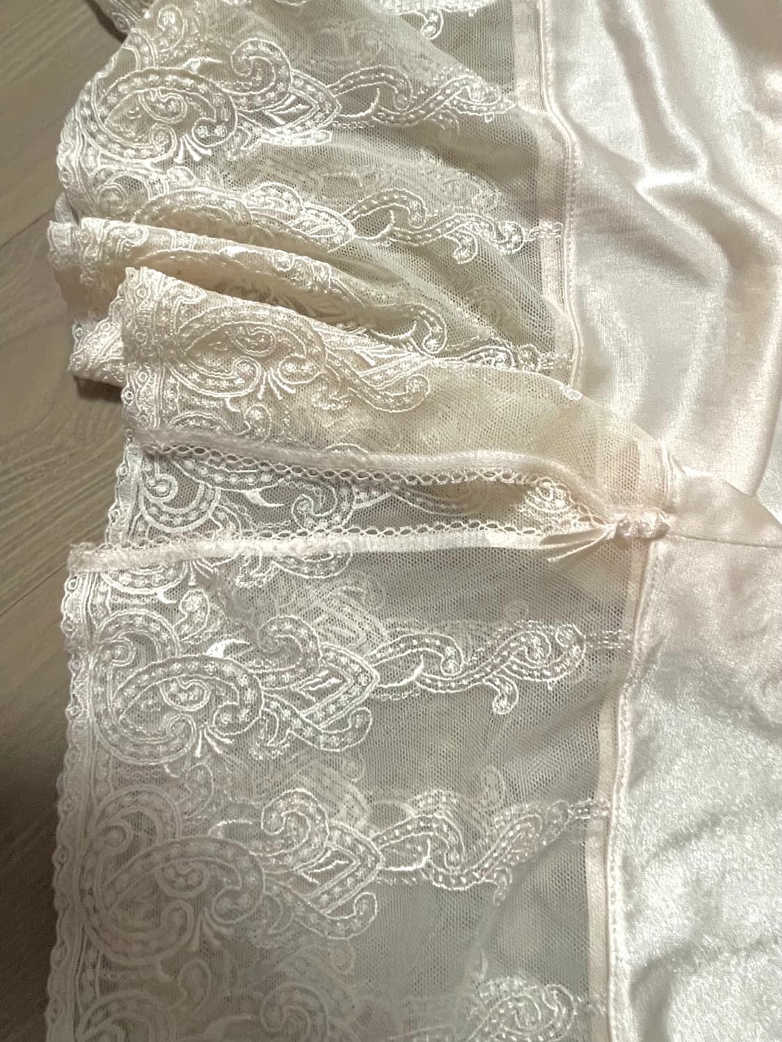 레이스 슬립 슬리브리스 모리걸 페어리 레이어드 롱 빈티지 상품이미지5