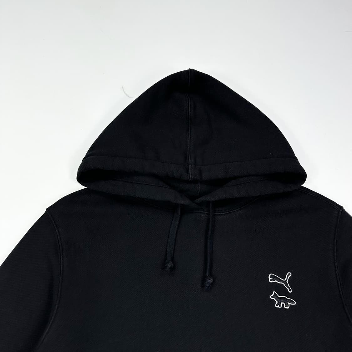 퓨마 x 메종키츠네 콜라보 베이직 후드티 블랙 M 상품이미지2