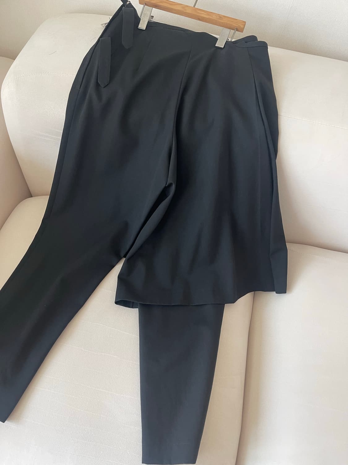 COMME des GARÇONS  블랙 플리츠 스커트 팬츠 S 상품이미지5