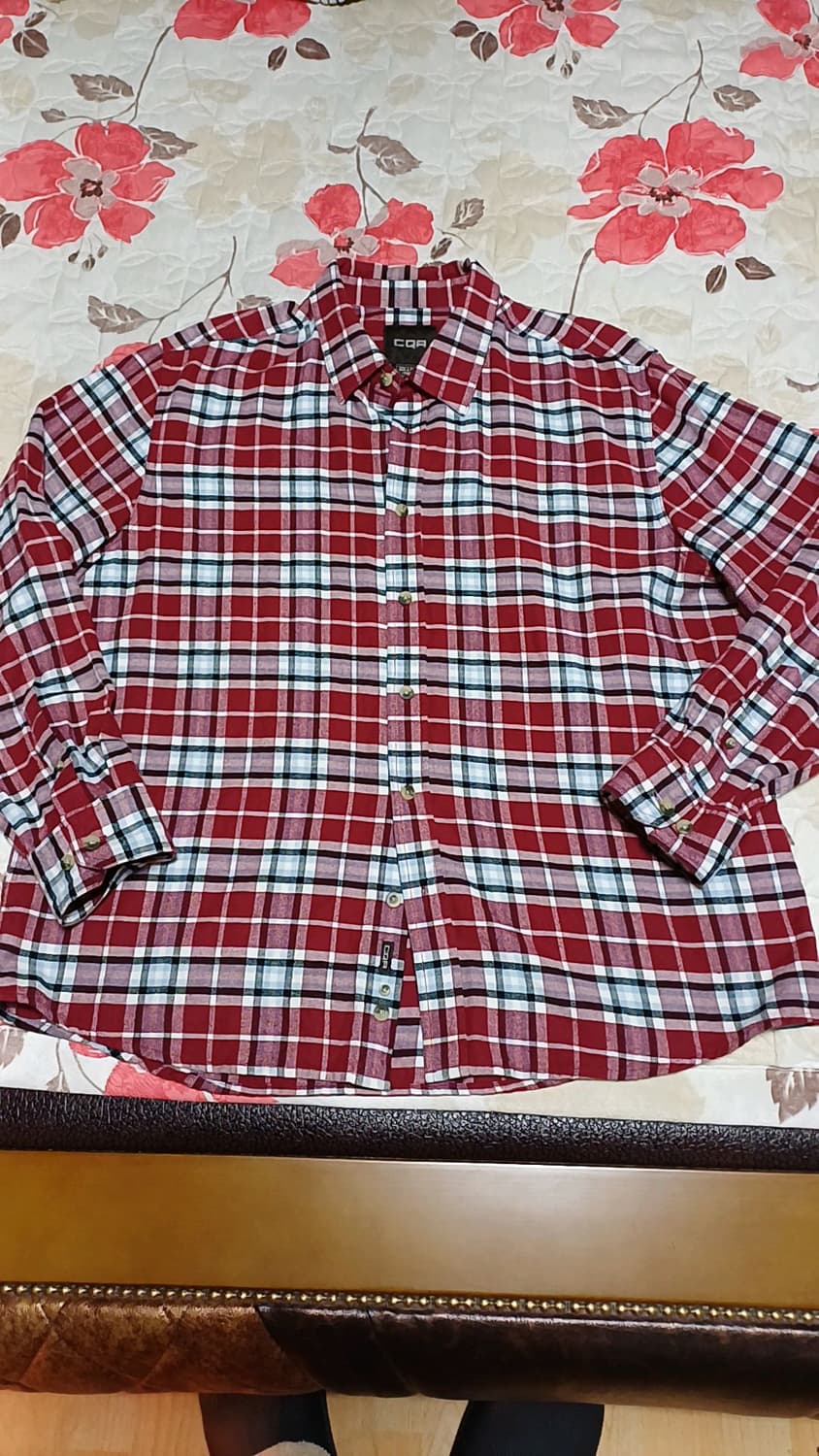 CQR 체크남방 빅사이즈115 가슴66 기장79 상품이미지1