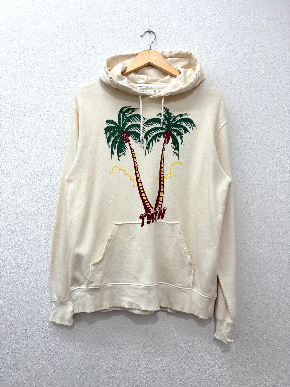 Clover underground 팜트리 프린팅 후드티 상품이미지1