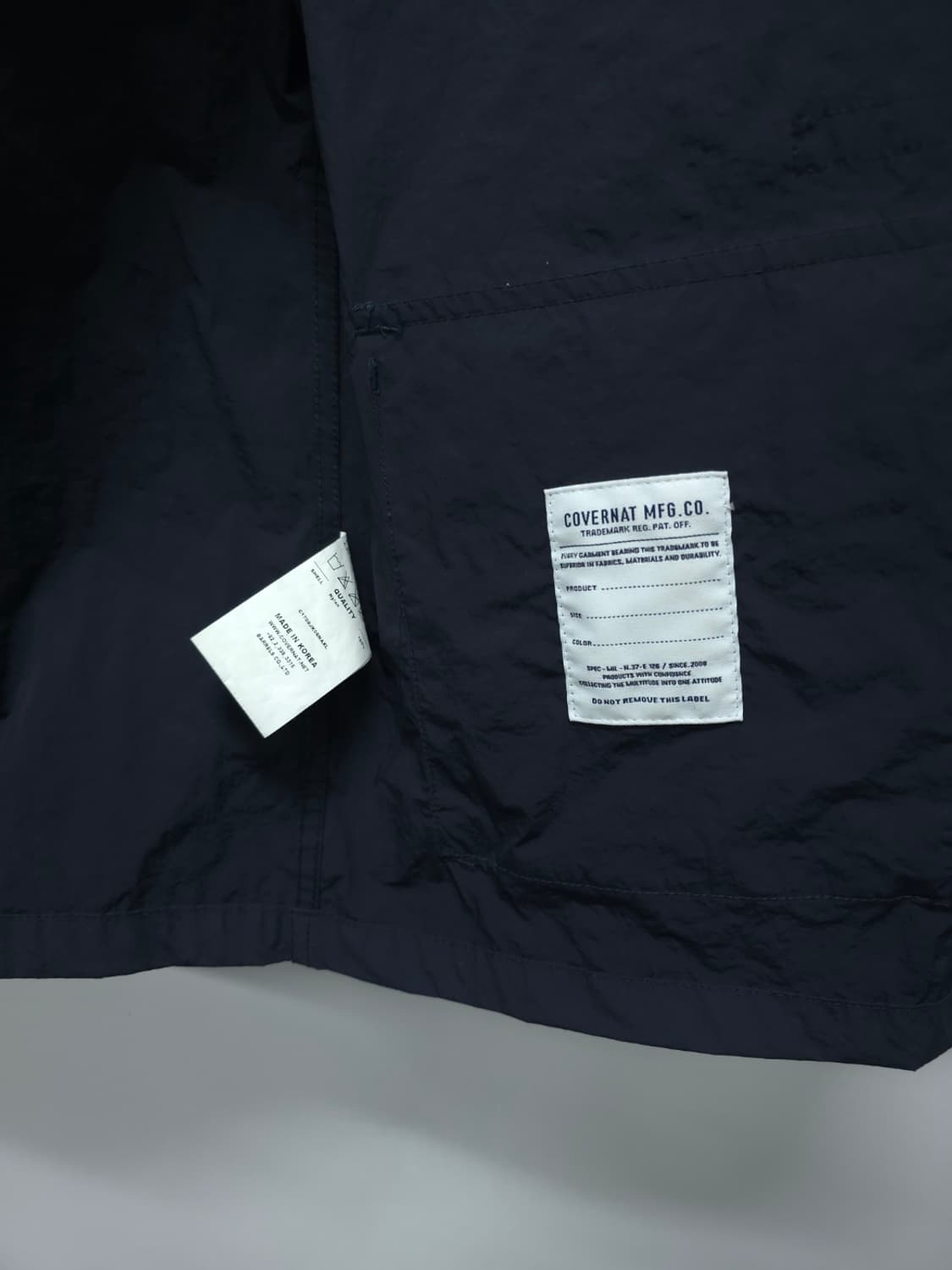 [커버낫] 나일론 브이넥 워크 자켓 (XL) 상품이미지10