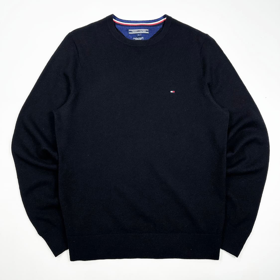 타미힐피거 플래그 램스울 블랙 니트 (S) 상품이미지2