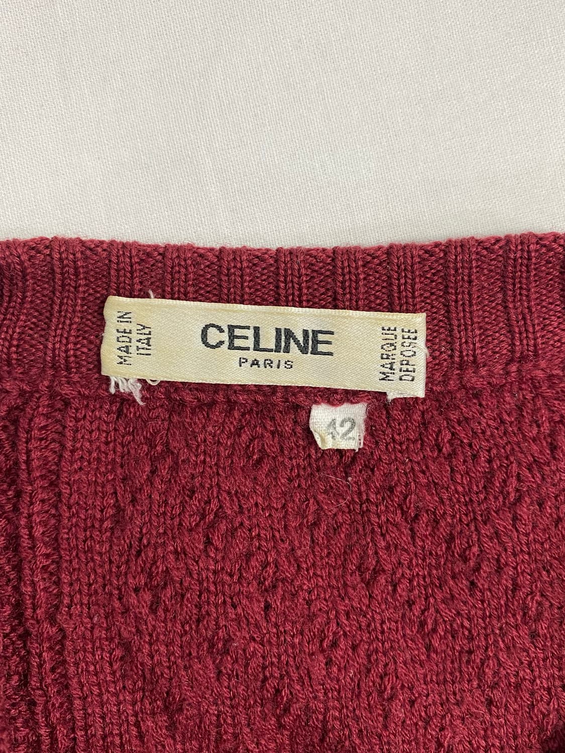 Celine 셀린느 금장 버튼 울 가디건 42  상품이미지4