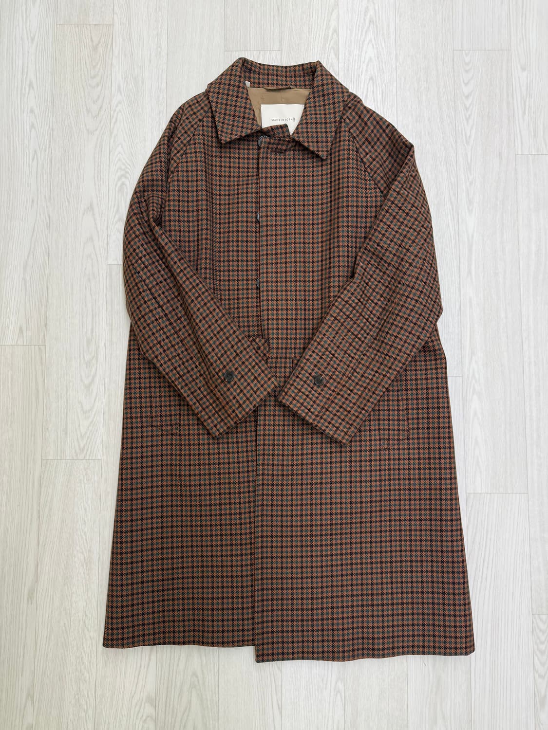 [40] 맥킨토시 하운드투스 체크 울 코트  상품이미지1