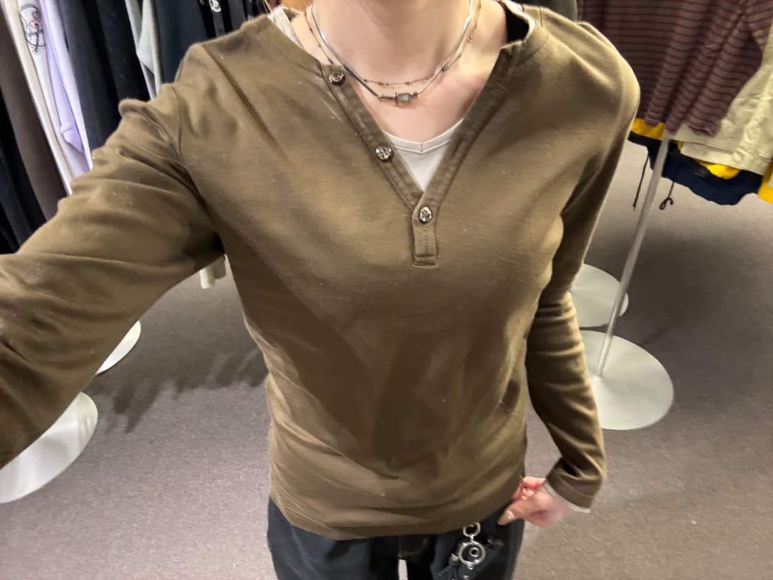 2)타케오 키쿠치 빈티지 여성 레이어드 롱슬리브 상품이미지4