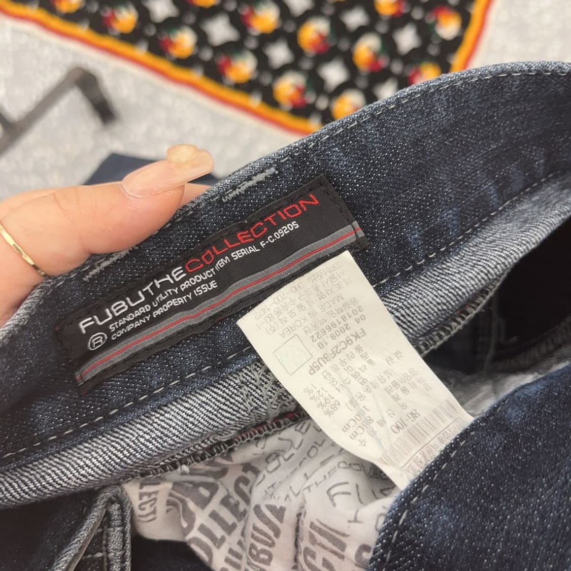 푸부 올드스쿨 데님 청바지 34인치 C06434 상품이미지6