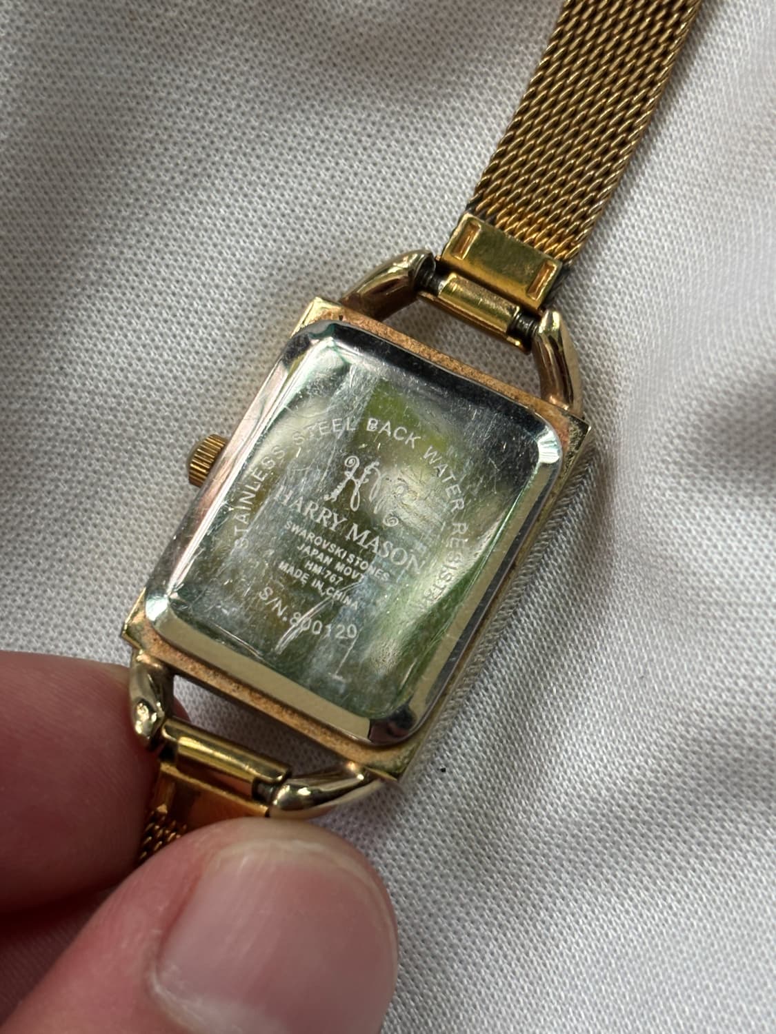 vintage harry mason metal belt watch 상품이미지4