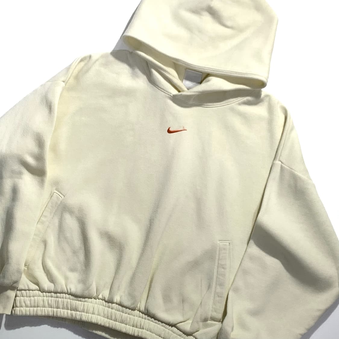 나이키 크롭 아이보리 후드티  상품이미지3