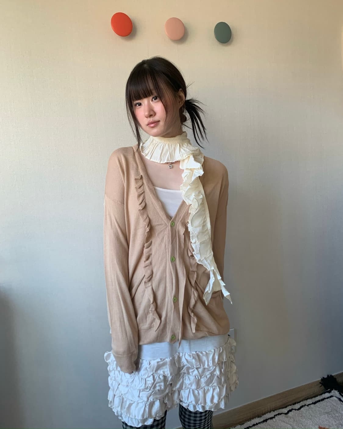 super hakka frill cardigan 상품이미지2