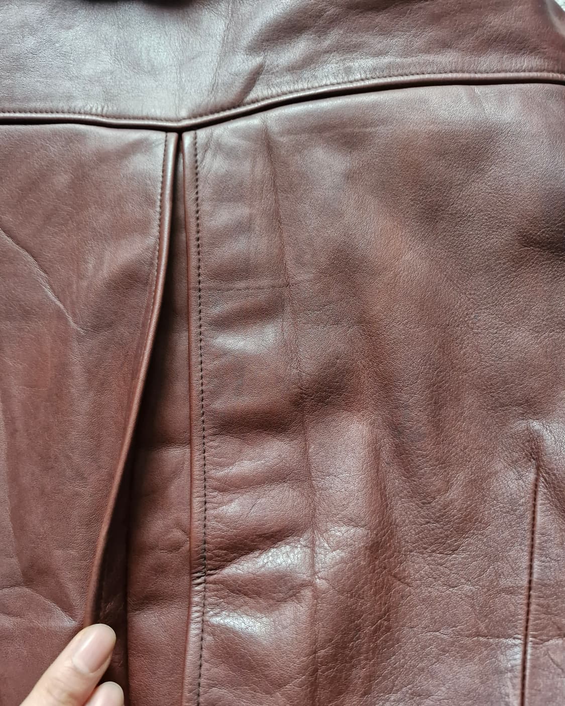 쉐비뇽 카우하이드 플라잉 봄버자켓  상품이미지7