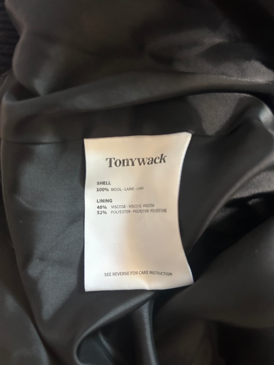 토니웩 메리노울 블루종 (다크네이비/XL) 상품이미지4