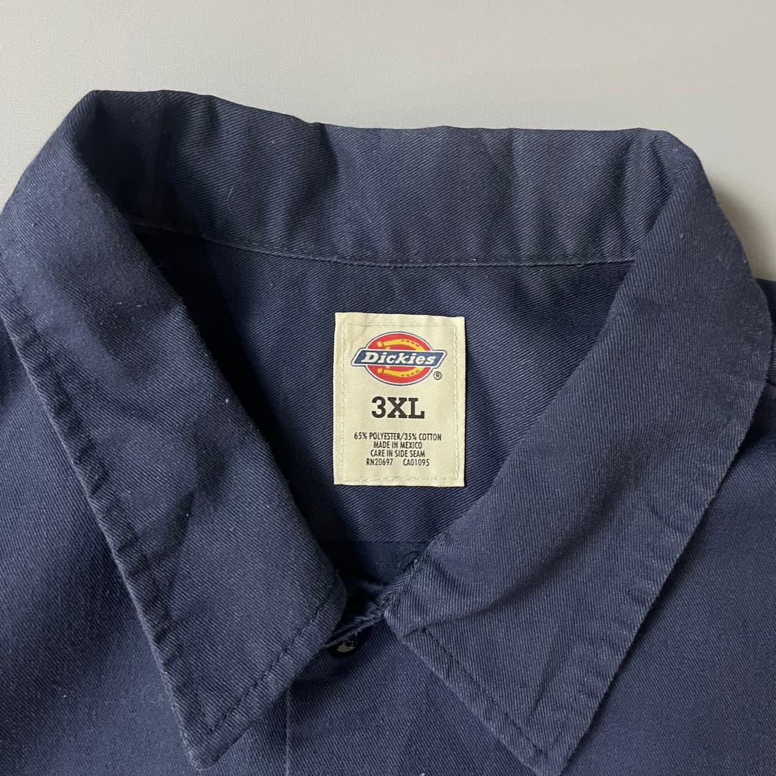 디키즈 네이비 투포켓 코튼 반팔셔츠 3XL 상품이미지4