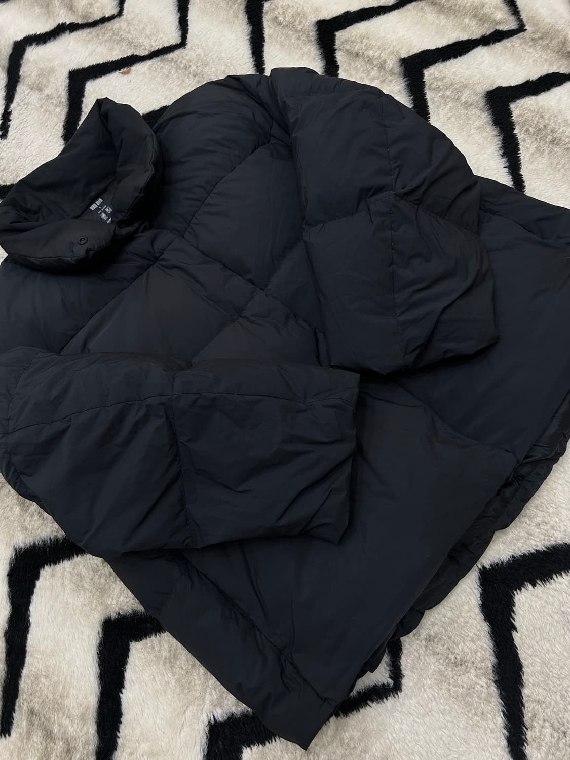 [여성L]유니클로 나노디자인 경량 패딩/블랙 상품이미지1