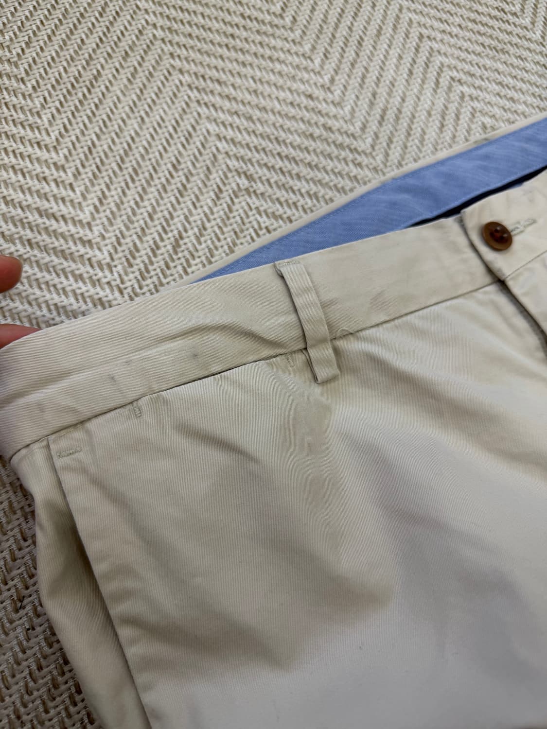 정품) 폴로랄프로렌 신형 남성 베이지색 면바지 36 상품이미지7